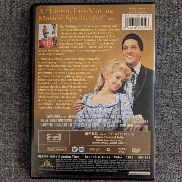 Frankie and Johnny (DVD, 2001) Very Good, Region 1 - Picture 2 of 3